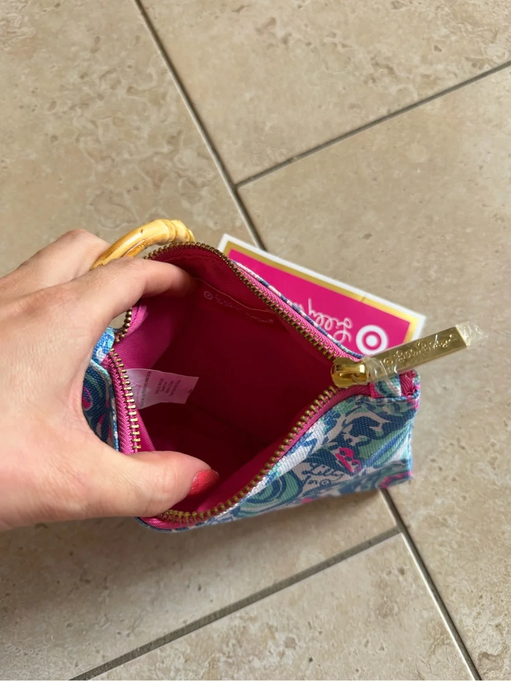NWT Lilly Pulitzer for Target Bamboo Ring Wristlet Wallet